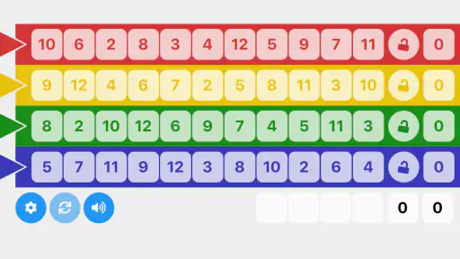 Qwixx Sheet screenshot