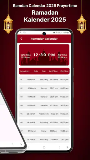 Ramadan 2025 Kalender screenshot