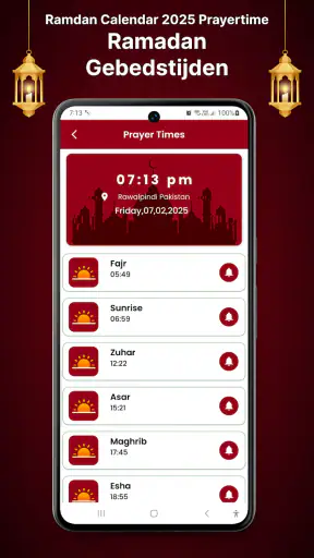 Ramadan 2025 Kalender screenshot