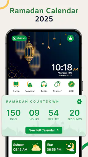 Ramadan Calendar 2025 Time screenshot