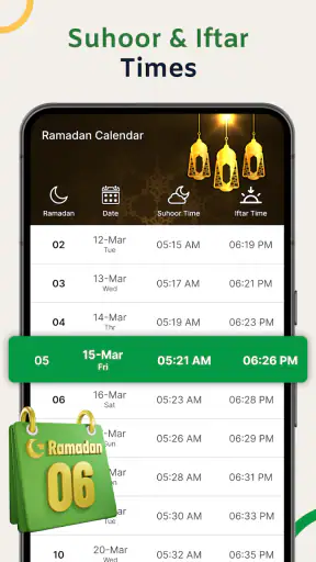 Ramadan Calendar 2025 Time screenshot