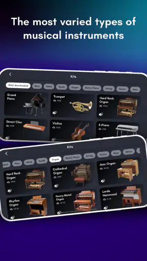Real Piano muzikaal e-keyboard screenshot