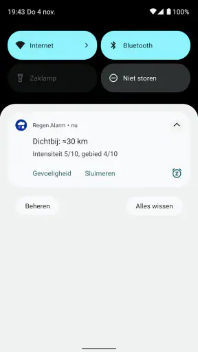 Regen Alarm (Rain Alarm) screenshot