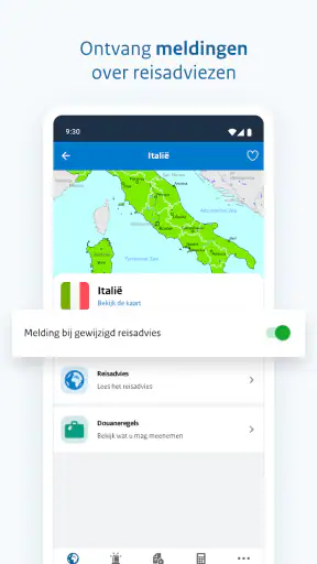 Reisapp screenshot
