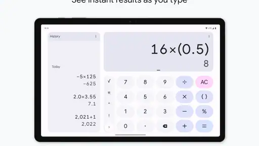 Rekenmachine screenshot