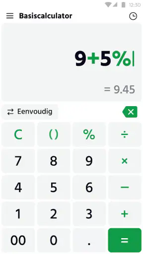 Rekenmachine: Calculator screenshot