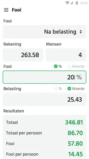 Rekenmachine: Calculator screenshot