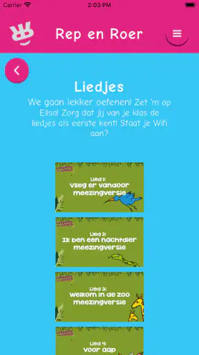 Rep en Roer Oefenapp screenshot