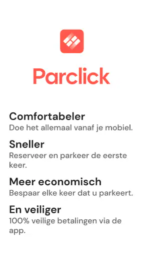 Reservering parkeren Parclick screenshot