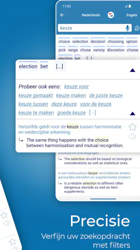 Reverso vertalen en leren screenshot