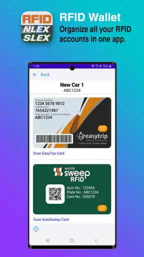 RFID Wallet EasyTrip AutoSweep screenshot