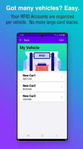 RFID Wallet EasyTrip AutoSweep screenshot