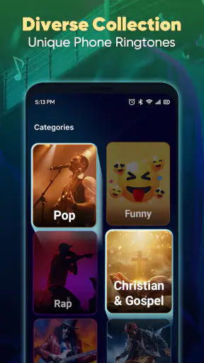 Ringtone App voor Android screenshot