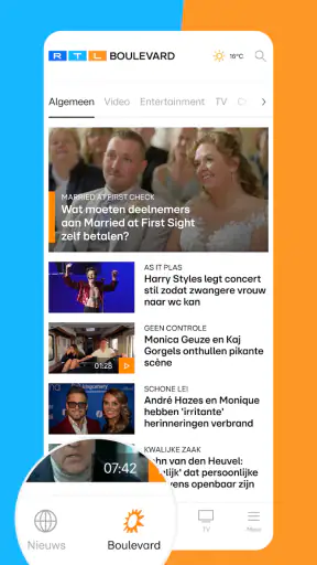 RTL Nieuws & Entertainment screenshot