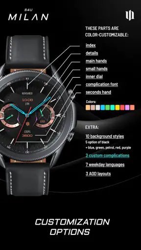 S4U Milan - Luxury watch face screenshot