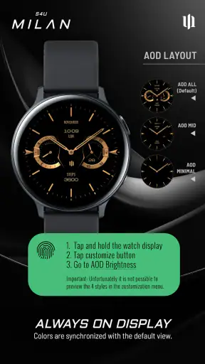 S4U Milan - Luxury watch face screenshot