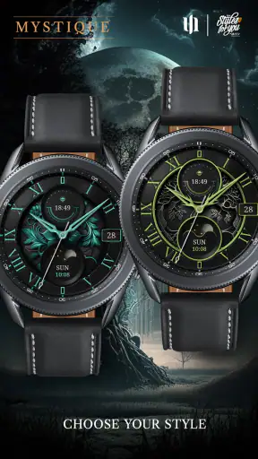 S4U Mystique - Gold watch face screenshot