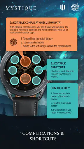 S4U Mystique - Gold watch face screenshot