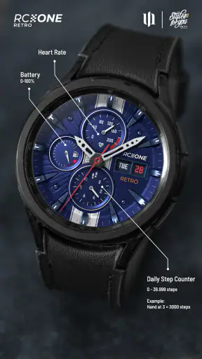S4U RC ONE - Retro watch face screenshot