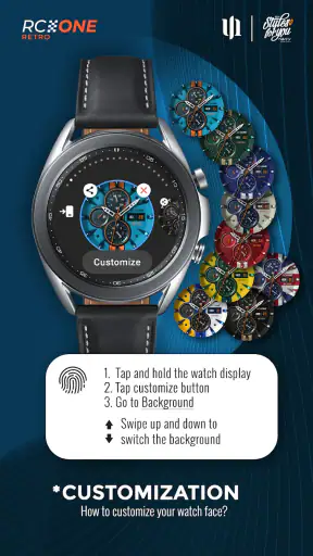 S4U RC ONE - Retro watch face screenshot