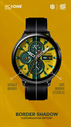 S4U RC ONE - Retro watch face screenshot