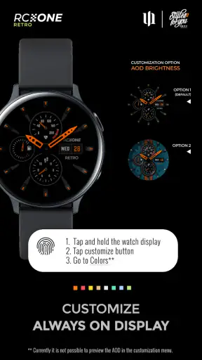 S4U RC ONE - Retro watch face screenshot