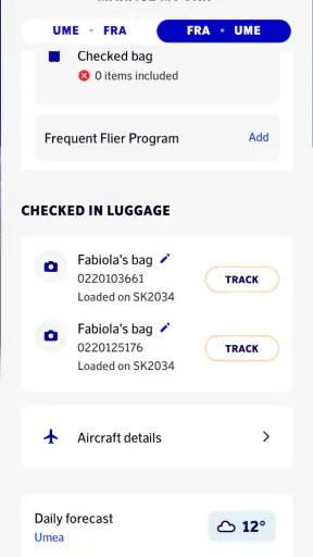 SAS – Scandinavian Airlines screenshot