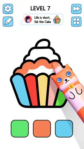 Satisfying Coloring screenshot