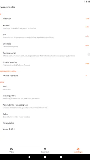 Scherm Opnemen - XRecorder screenshot