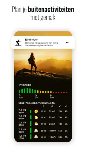 Sense flip klok en weer screenshot