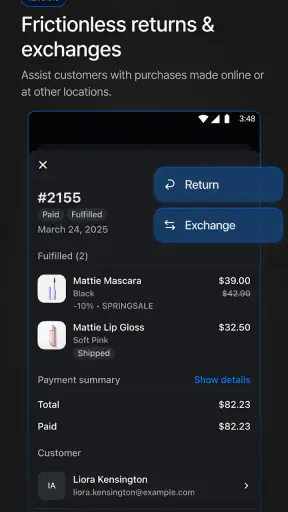 Shopify Point of Sale (POS) screenshot