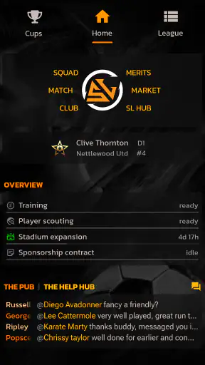 Sidelines Football Manager screenshot