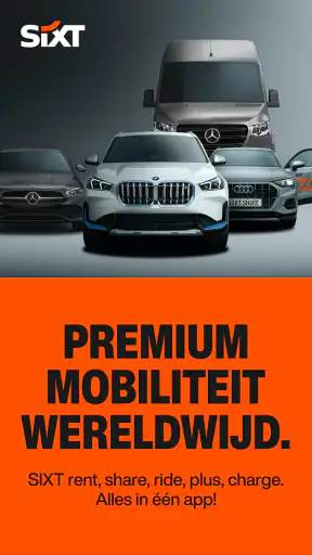 SIXT rent. share. ride. plus. screenshot