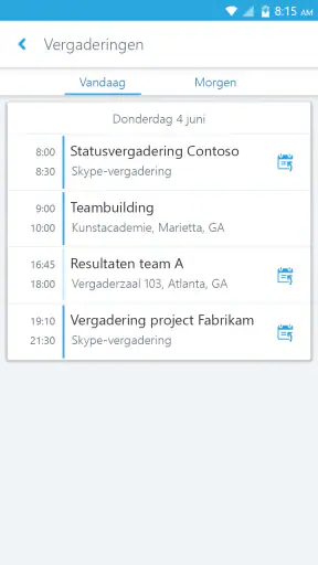 Skype for Business for Android screenshot
