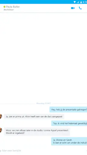 Skype for Business for Android screenshot