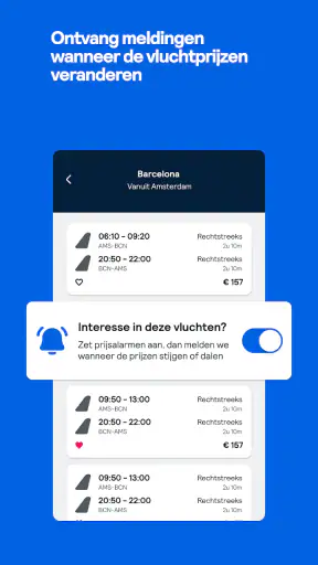 Skyscanner Vluchten Hotels screenshot