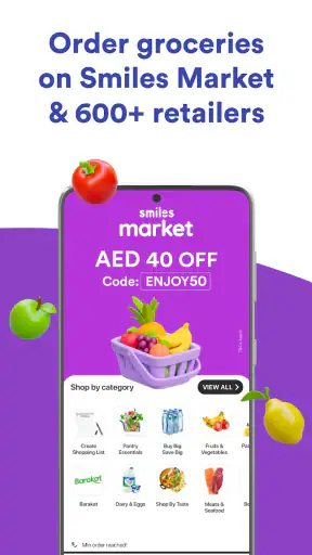 Smiles: Food Grocery Lifestyle screenshot