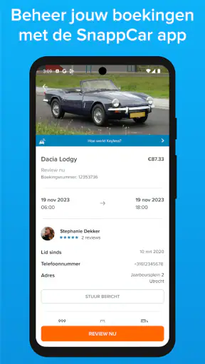 SnappCar - Auto & busjes delen screenshot