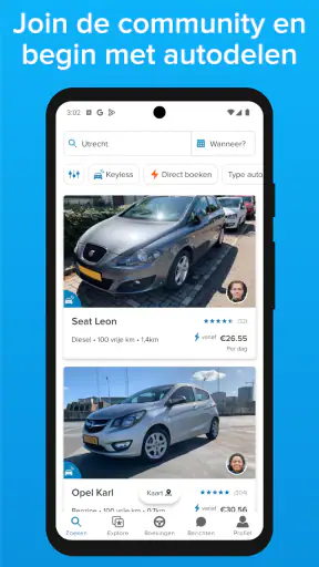 SnappCar - Auto & busjes delen screenshot