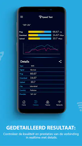 Snelheid test Meter speedtest screenshot
