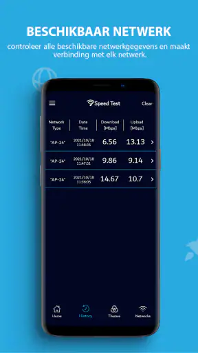 Snelheid test Meter speedtest screenshot