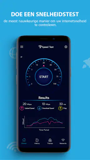 Snelheid test Meter speedtest screenshot