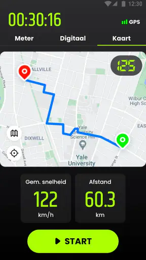 Snelheidsmeter & afstandsmeter screenshot