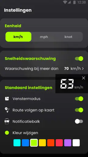 Snelheidsmeter & afstandsmeter screenshot