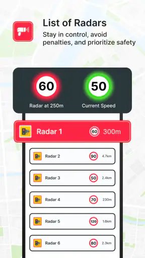 Snelheidsradar - GPS screenshot