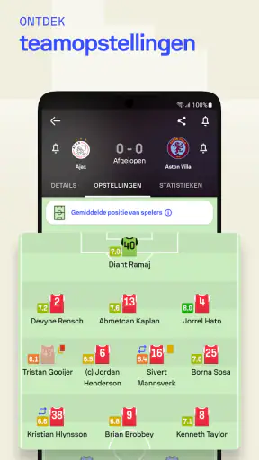 Sofascore: Live uitslagen screenshot