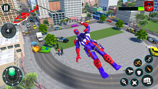 Spider Flying Rope Hero Games screenshot