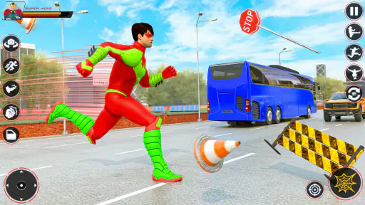 Spider Flying Rope Hero Games screenshot