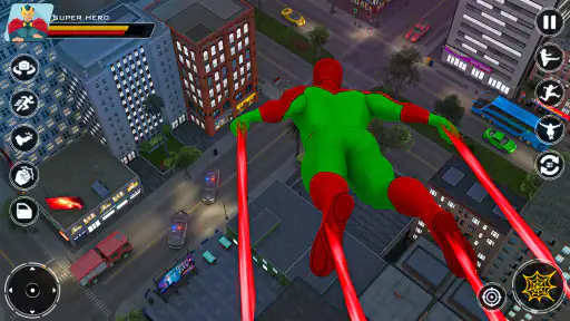 Spider Flying Rope Hero Games screenshot