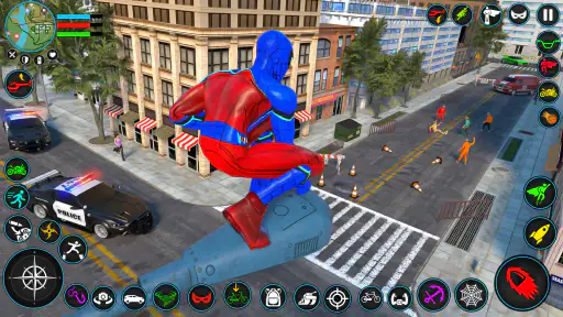 Spider Flying Rope Hero Games screenshot